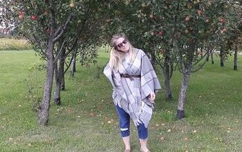 2 Ways to Create Fall Scarf Outfits: Blanket Scarf Jacket & DIY Scarf
