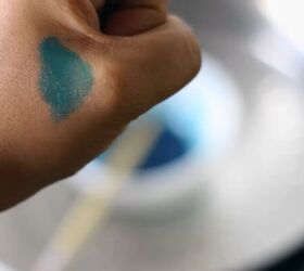 how to make lipstick with crayons fun colorful diy tutorial, Testing the DIY crayon lip balm