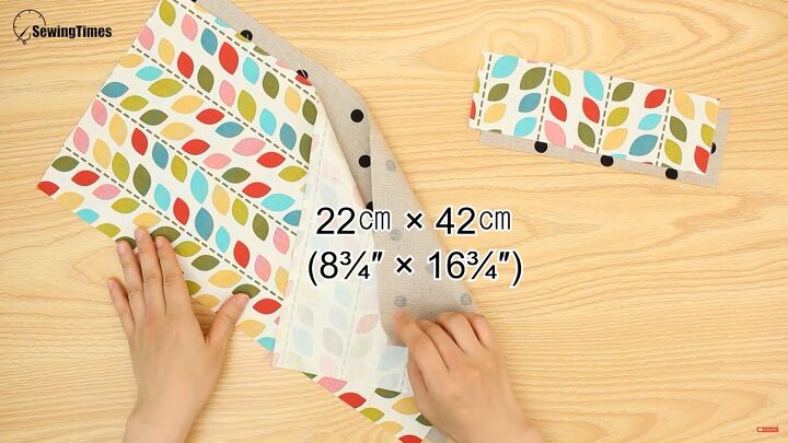 how to make a cute diy reversible tote bag easy sew gift idea, Measurements for the DIY reversible tote bag