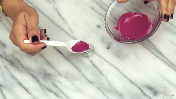 how to melt lipstick make cute diy lipsticks for yourself or as gifts, Pouring the melted lipstick into a container