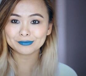 how to make lipstick with crayons fun colorful diy tutorial, DIY blue crayon lipstick