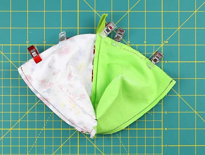 diy triangle pouch pyramid pouch coin purse with no exposed seams