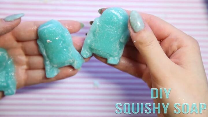 how to make squishy soap without cornstarch fun easy gift idea, DIY squishy soap shaped like R2D2