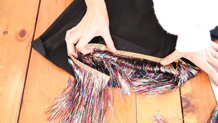 need a unique holiday outfit make this festive diy tinsel skirt