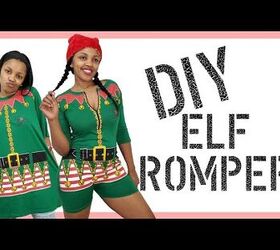 How to Make an Easy DIY Elf Costume Using a Novelty Christmas T-Shirt