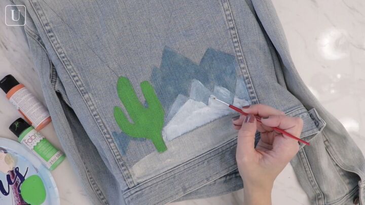 how to make a custom hand painted denim jacket that is unique to you, What type of paint to use on denim jacket