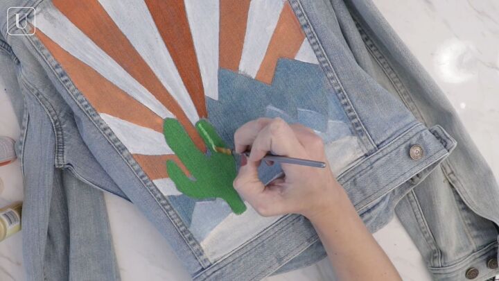 how to make a custom hand painted denim jacket that is unique to you, Creating a hand painted denim jacket