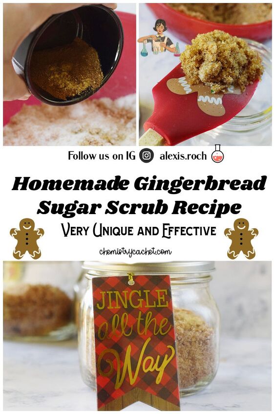 healing soothing homemade gingerbread sugar scrub