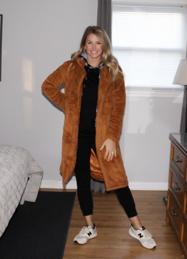 easy ways to style a teddy coat
