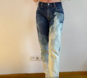 how to customize your jeans 3 different ways for a totally unique look, DIY ombre bleach dye jeans