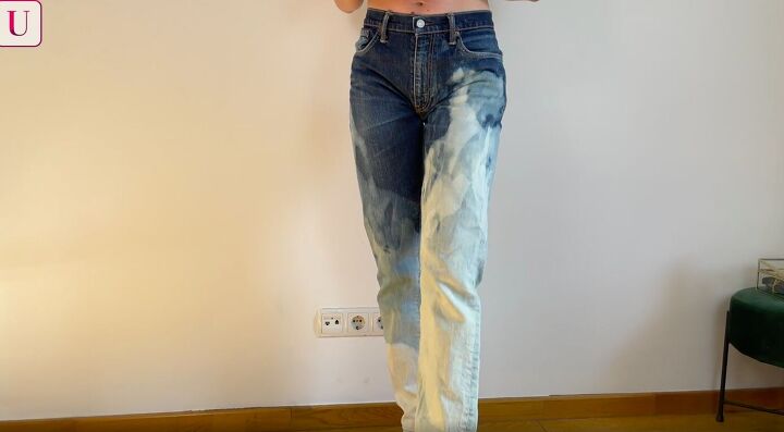 how to customize your jeans 3 different ways for a totally unique look, DIY ombre bleach dye jeans