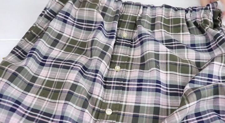 how to make a flannel shirt into a skirt easy step by step tutorial, How to make a skirt out of a shirt
