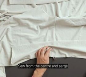 how to sew a t shirt a detailed look at finishing a t shirt neckline, How to sew t shirt sleeves