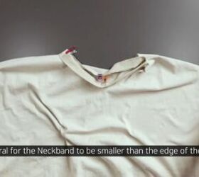 how to sew a t shirt a detailed look at finishing a t shirt neckline, Matching the notches