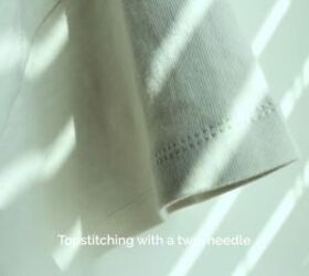 how to sew a t shirt a detailed look at finishing a t shirt neckline, Sewing the sleeve cuffs to the t shirt