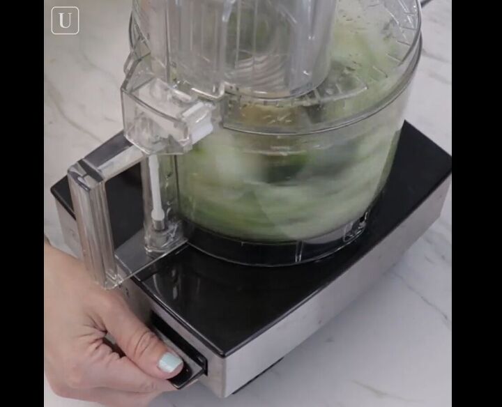 how to rejuvenate tired eyes 3 simple remedies you can make at home, Blending the cucumber in a food processor