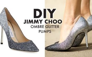 How to Make Glamorous DIY Ombre Glitter Heels Inspired by Jimmy Choos