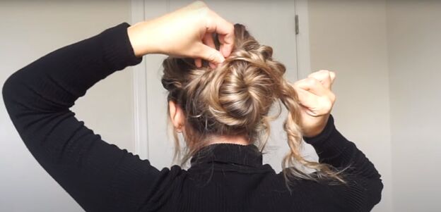 2 cute easy christmas updos for long hair you can try at home, How to do cute Christmas updos