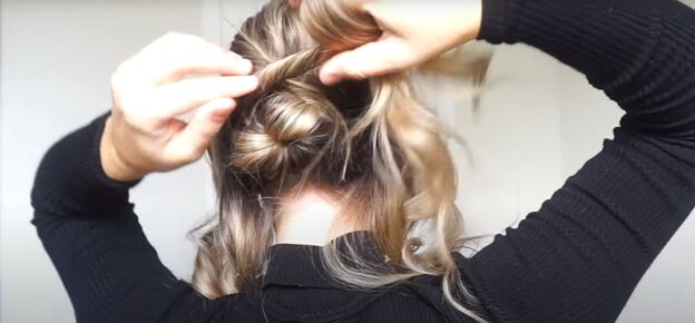 2 cute easy christmas updos for long hair you can try at home, Christmas updos for long hair