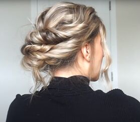 2 cute easy christmas updos for long hair you can try at home, Holiday updos for long hair
