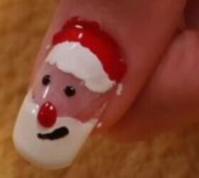 5 super cute christmas acrylic nail ideas to rock this holiday season, Santa acrylic nails in Christmas colors