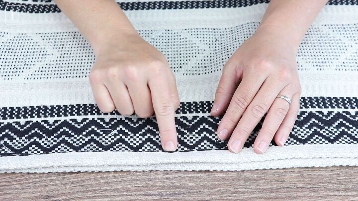 how to make diy bags from placemats cute boho inspired bag tutorial, Sewing the placemats together