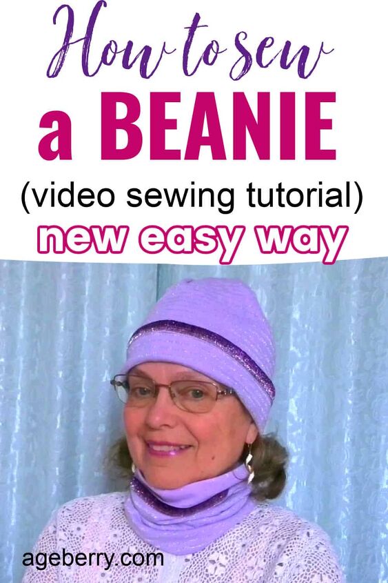 how to sew a beanie hat a new easy way