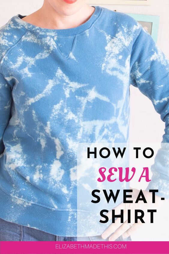 how to sew a sweatshirt for something cute sporty, Pin me