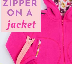 how to sew a zipper on a jacket surprisingly simple, Pin me