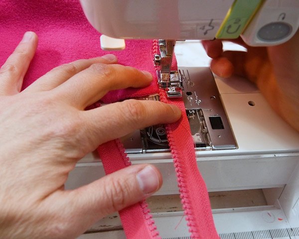 how to sew a zipper on a jacket surprisingly simple, baste top of tape
