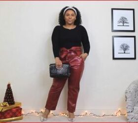 Faux Leather Christmas Outfits 
