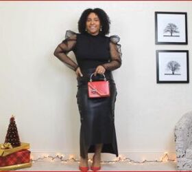 How to Style Sexy Faux Leather Christmas Outfits in 4 Different Ways