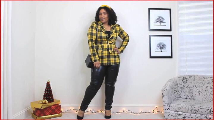 how to style sexy faux leather christmas outfits in 4 different ways, Styling faux leather Christmas outfits