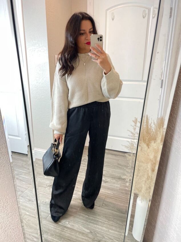 how to style satin trousers