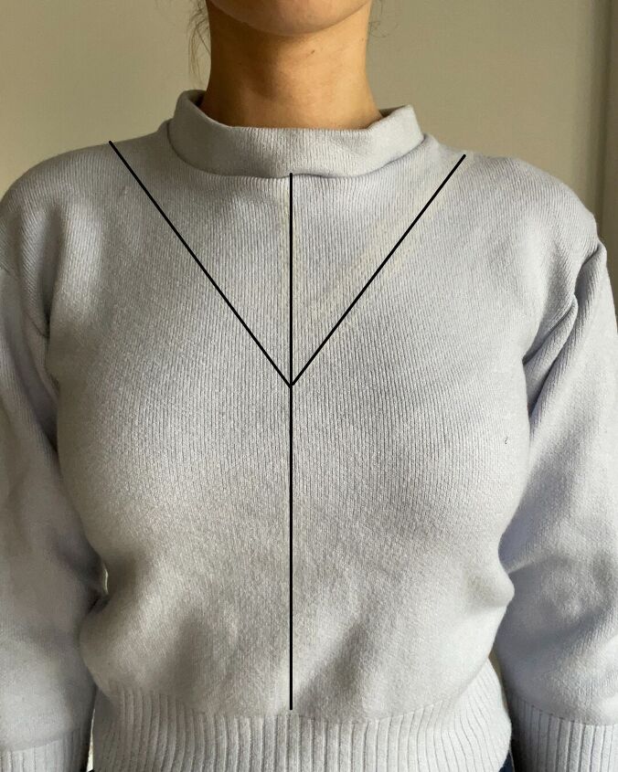 make the jacquemus inspired cardigan from an old sweater