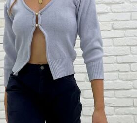 Make The Jacquemus Inspired Cardigan From An Old Sweater