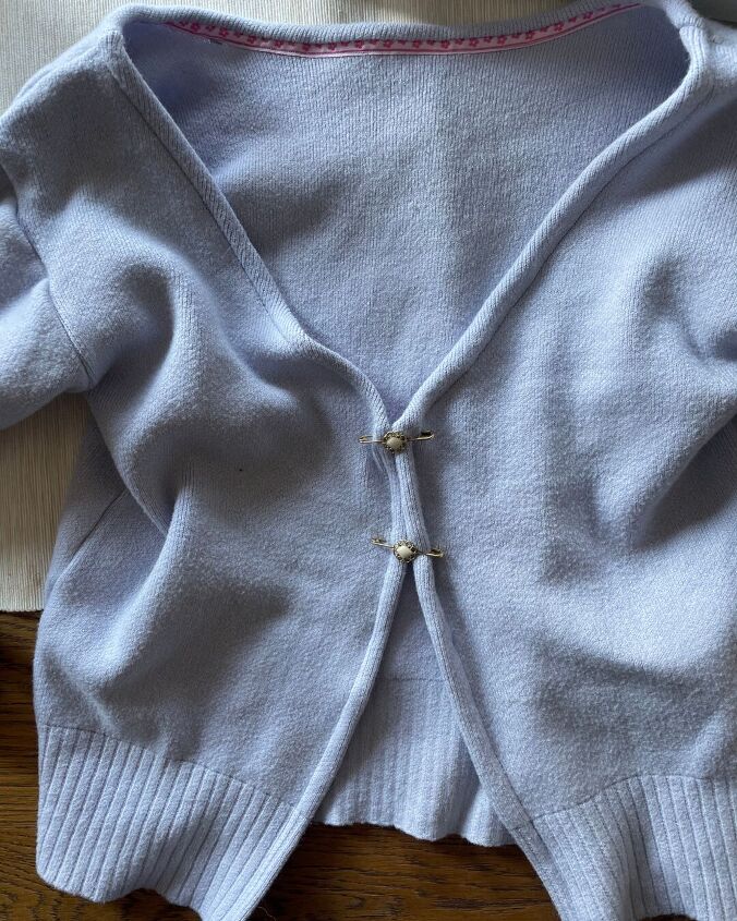 make the jacquemus inspired cardigan from an old sweater