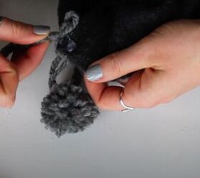 how to make an easy no sew diy sweater christmas stocking, Making a handmade DIY Christmas stocking