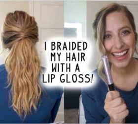How to Create a Cute Low Braided Ponytail Hairstyle Using a Lip Gloss