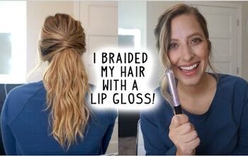 How to Create a Cute Low Braided Ponytail Hairstyle Using a Lip Gloss