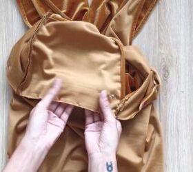how to sew your own jumpsuit a glamorous outfit for a holiday party, Creating a tunnel for the waist drawstring