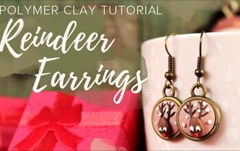 How to Make Rudolph the Reindeer Polymer Clay Christmas Earrings
