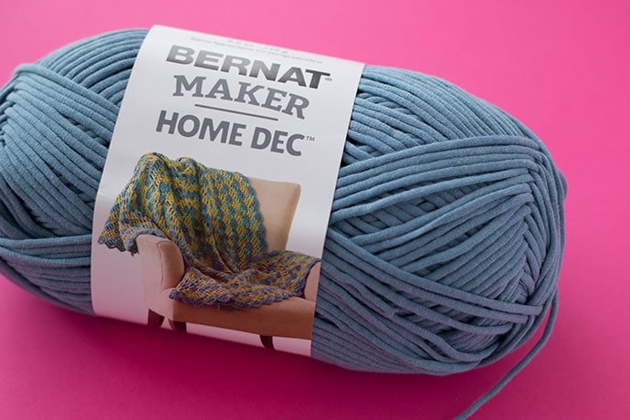 Crochet Pattern Drawstring Bucket Bag Upstyle - Bernat Home Decor Yarn Projects