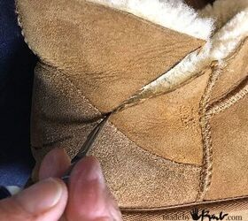 She stuck a knife into an old pair of UGG boots—1 hour later, she gets THIS