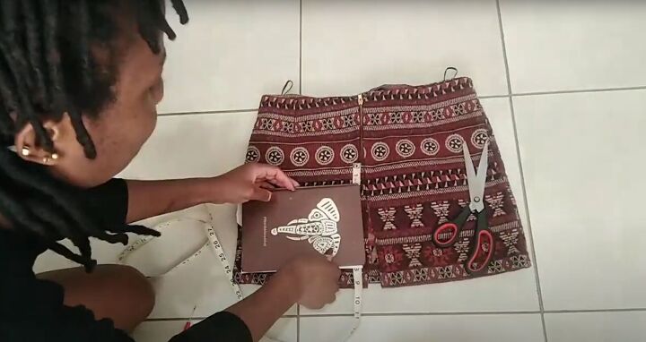 how to make a cute boho style diy sling bag out of an old skirt, Sling bag sewing tutorial