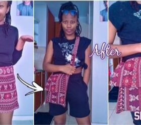 How to Make a Cute Boho-Style DIY Sling Bag Out of an Old Skirt