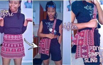 How to Make a Cute Boho-Style DIY Sling Bag Out of an Old Skirt