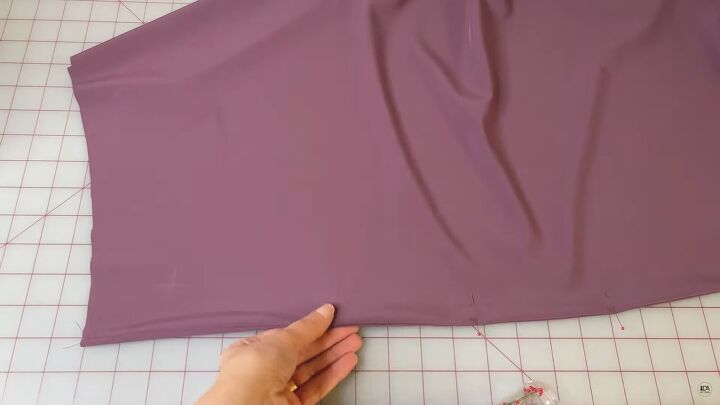 how to make a silk skirt pattern step by step sewing tutorial, How to make a silk midi skirt