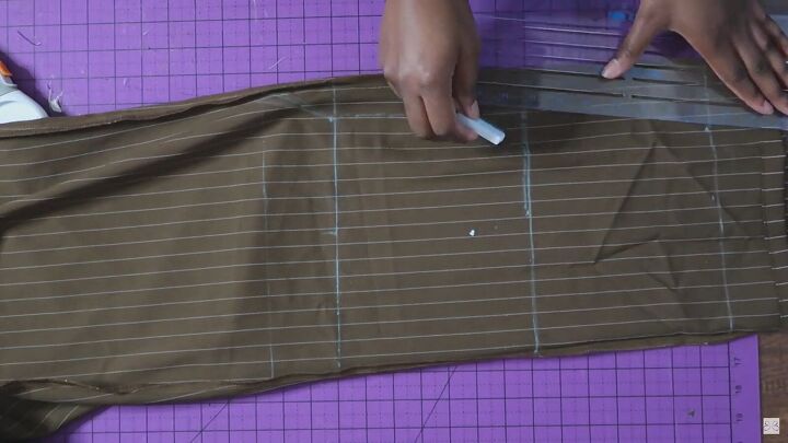 how to sew wide leg pants to straight leg in 6 quick easy steps, Connecting the markings