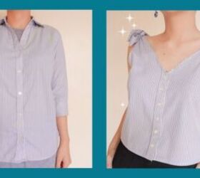 DIY Shirt Into Crop Top: How to Refashion Your Old Work Shirts